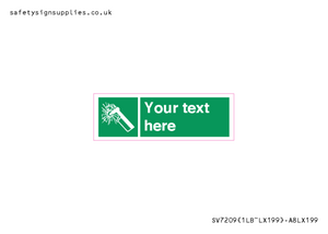 Custom sign safe condition emergency hammer